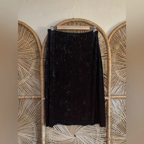 Vintage Hanky Panky Velvet Midi Skirt - Picture 3 of 5